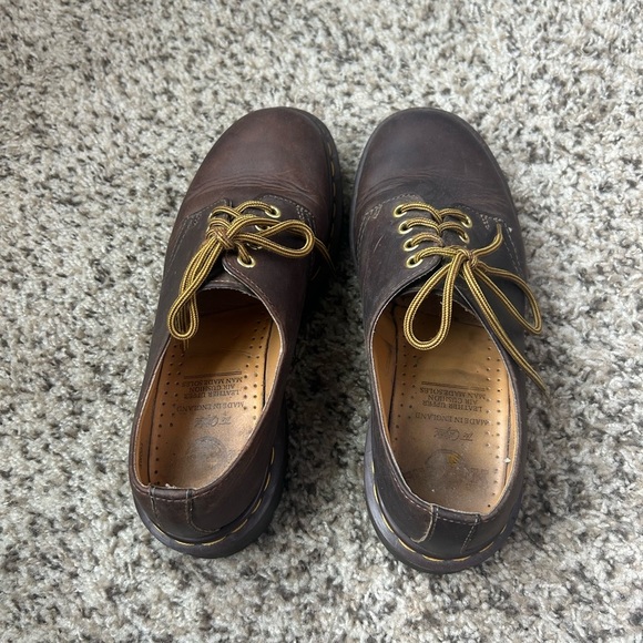 Dr. Martens Chocolate Brown Leather Derbys main image 8